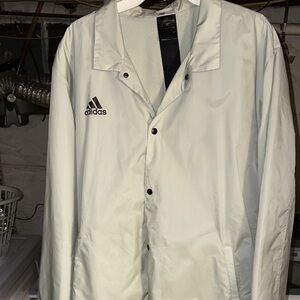 Adidas Men's Light Gray Windbreaker